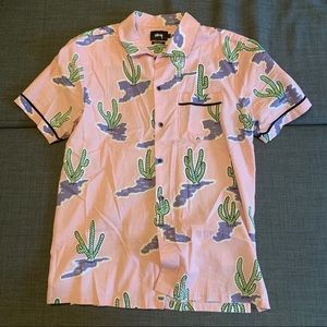 Stussy Cactus Button Up Shirt L